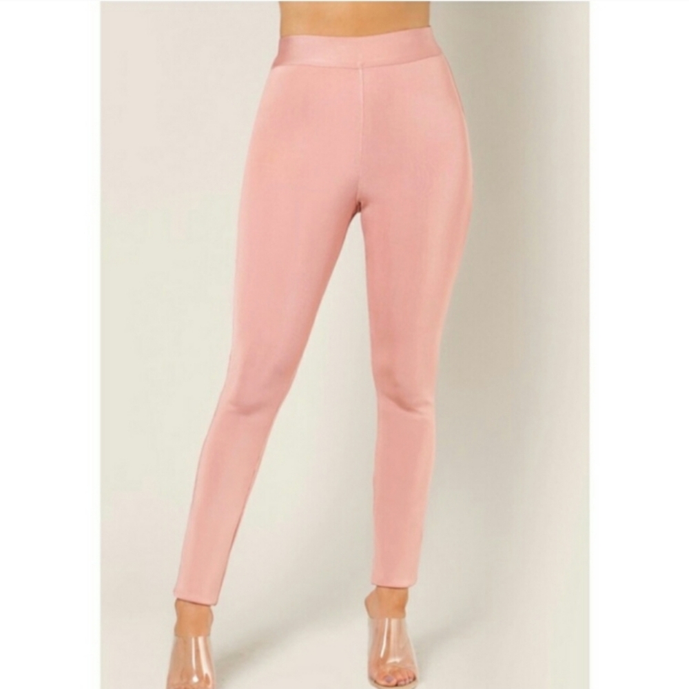 WoW Couture Bodycon Bandage Style Slip On Pants
